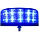 Girofar LED aerodinamic 12-24V 24 LED-uri de 3W - 5 ani Garantie - 1 punct (ax filetat) de prindere